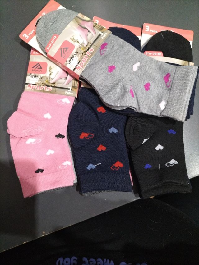 doce pares calcetines mujer