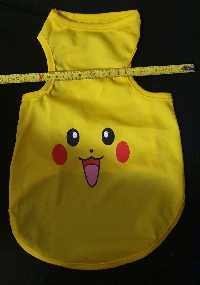 Ropa Jersey Perro Mascota Pikachu Pokemon