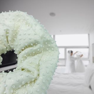 Coletero para novia blanco