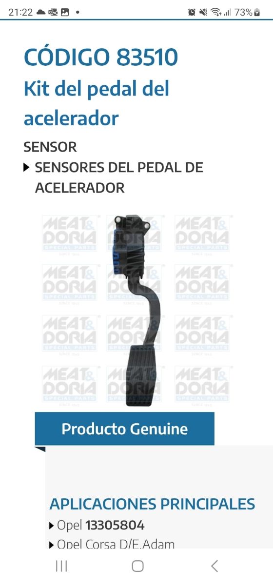 pedale dell'acceleratore