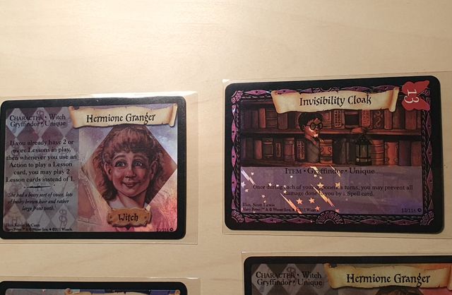 Cartas Harry Potter TCG