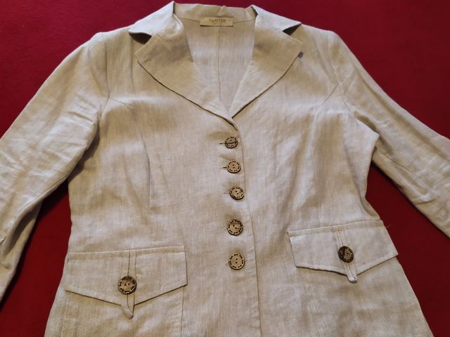 Completo per donna 100% lino Twister Made in Italy