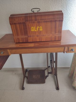 máquina da coser antigua alfa