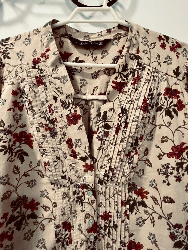 Blusa estampada oversized Zara