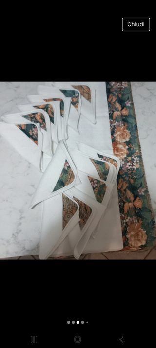 tovaglia da 12 posti con 12 tovaglioli