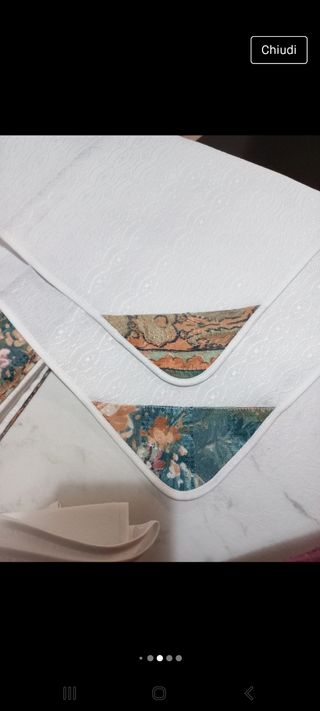 tovaglia da 12 posti con 12 tovaglioli