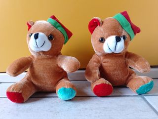 Peluche orsetto natalizio Babbo Natale 