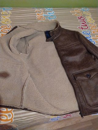 cazadora imitación piel