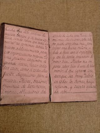 libro antiguo preparación para la muerte año 1854