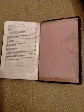 libro antiguo preparación para la muerte año 1854