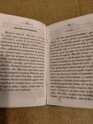 libro antiguo preparación para la muerte año 1854