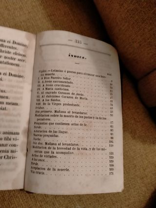 libro antiguo preparación para la muerte año 1854
