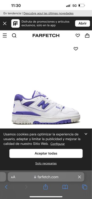 New balance 550 purple / lila