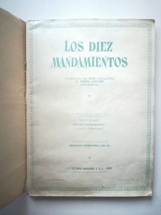 completo! LOS DIEZ MANDAMIENTOS ALBUM 1959