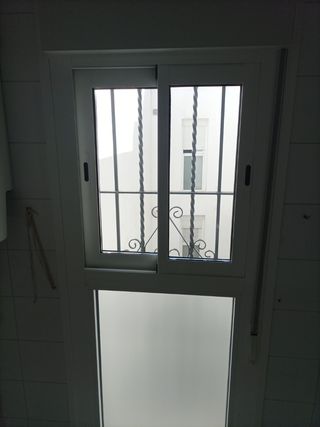 ventana doble climalit corredera con persiana