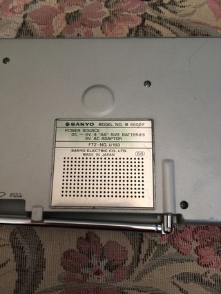 Ràdio Cassette Sanyo antiguo