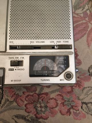 Ràdio Cassette Sanyo antiguo