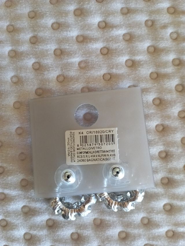 Orecchini colore argento 