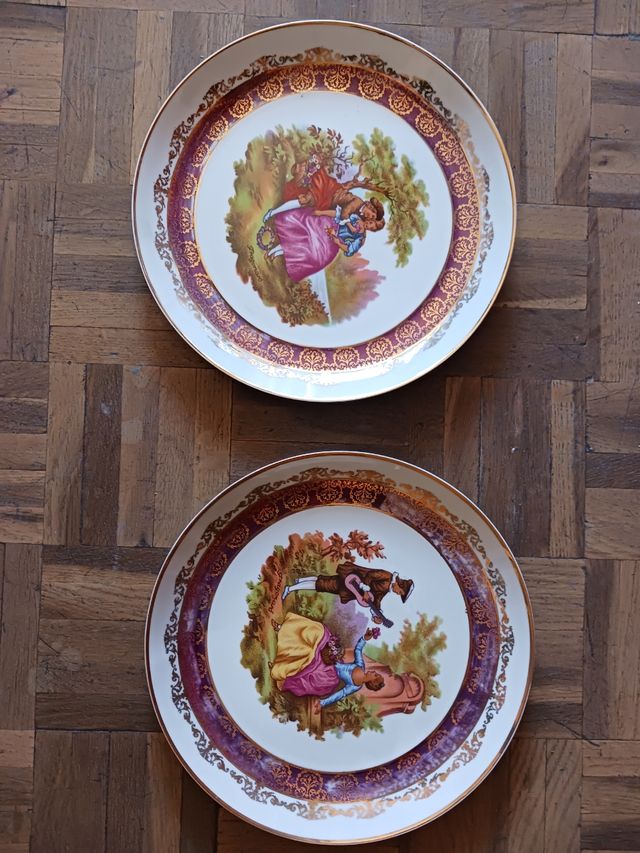 Juego de porcelana para el té Guillén con 3 piezas