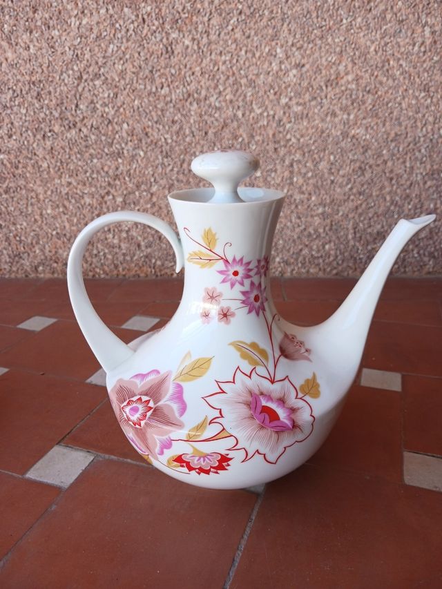 Juego de porcelana para el té Guillén con 3 piezas