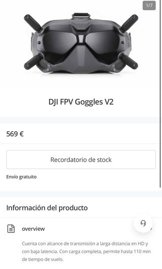 DJI FVP goggles v2 SIN ESTRENAR