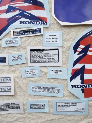 Kit pegatinas Honda XR 250 r