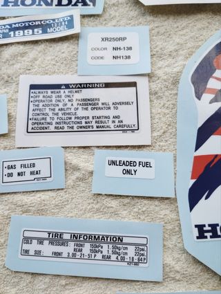 Kit pegatinas Honda XR 250 r