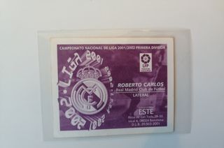 CROMO ROBERTO CARLOS ESTE 2001 2002 SIN PEGAR