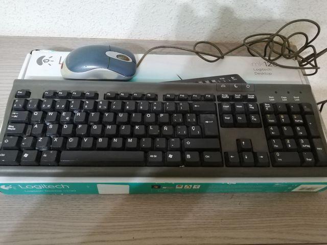 Teclado PS2 y ratón USB. 