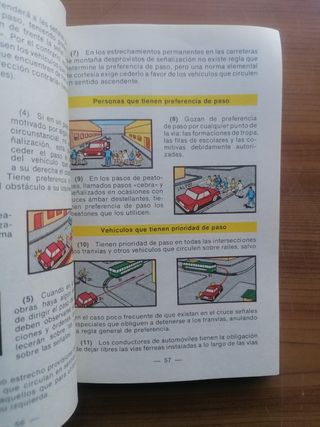 Libro Autoescuela Madrid 1976.