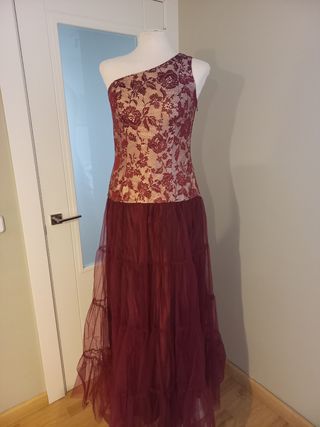 Vestido fiesta T 38+bolso