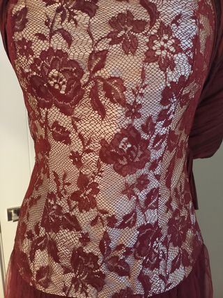 Vestido fiesta T 38+bolso