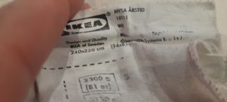 Edredón Ikea Mysa Arstid 2,40 x 2,20