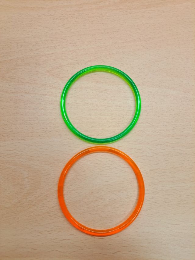 Braccialetti arancio e verde unisex