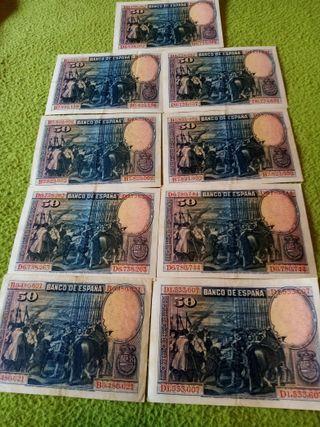 billetes del banco de ESPAÑA