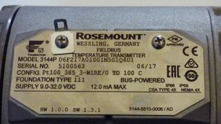 Trasmettitore di temperatura ROSEMOUNT 3144P