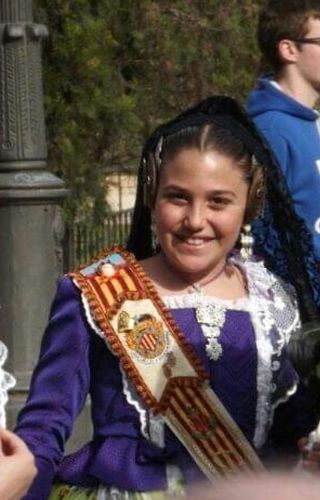 alquiler traje de fallera niña