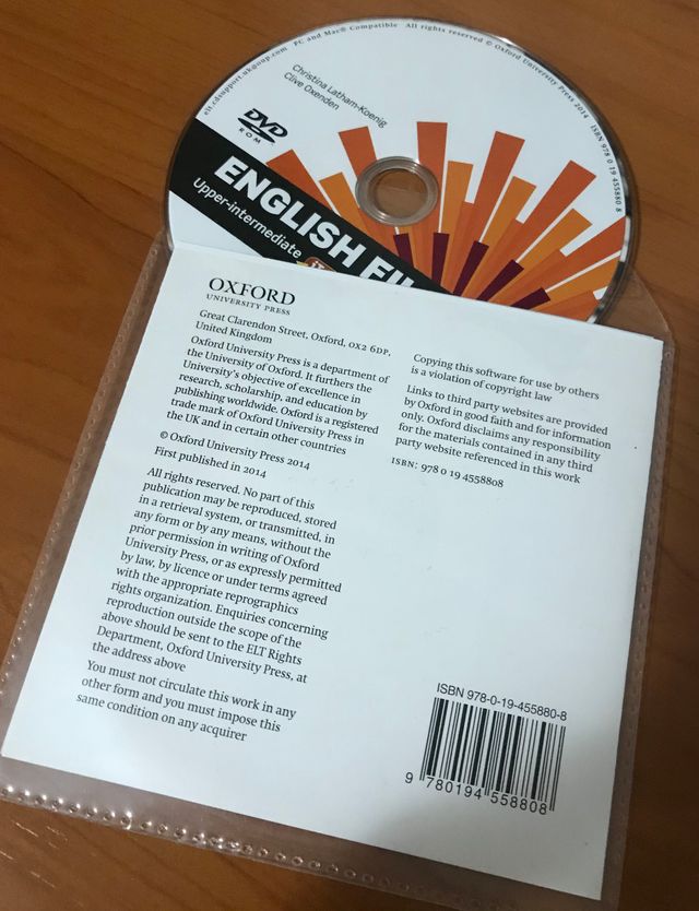 Libro de inglés ‘English file upper intermediate’