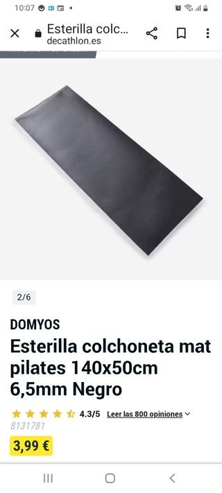 esterilla pilates decathlon NYAMBA