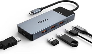 Adaptador USB C HUB Dual Monitor,5 en 1 PRECINTADO