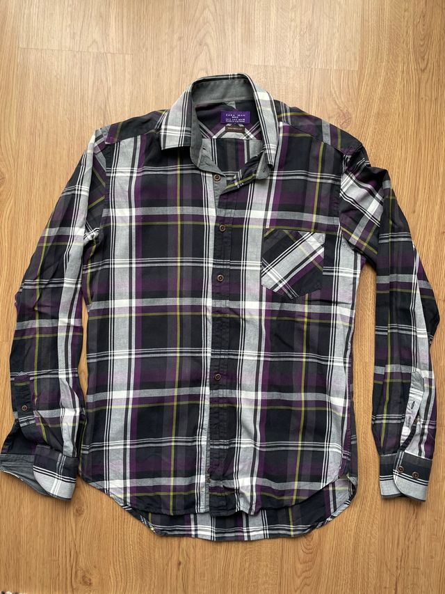 Camisa manga larga Tailored Fit Zara