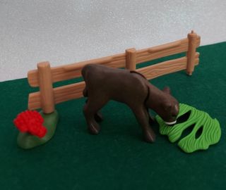 Vaca marrón corral Belén Playmobil (sin usar)