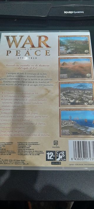 WAR AND PEACE JUEGO PC