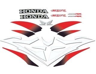 Juego pegatinas Moto HONDA CBR 600RR 2007 BLANCA