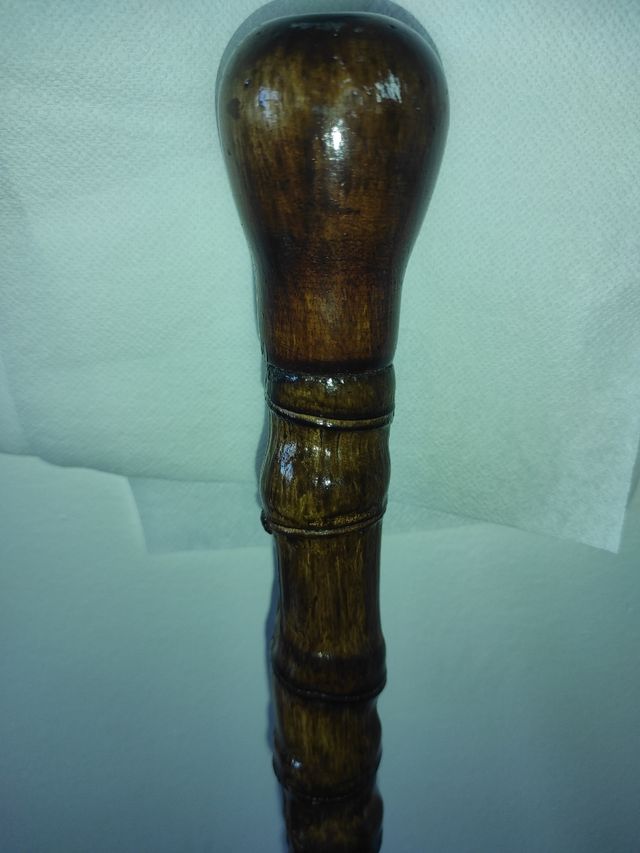 🤍❤️Bastón antiguo bambú Athletic Bilbao 🤍❤