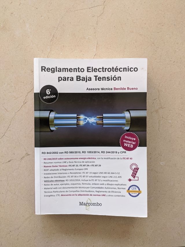Reglamento Electrotécnico para Baja Tensión de segunda mano por 8 EUR