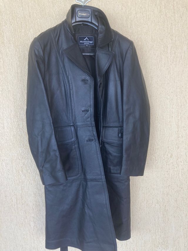 Chaquetón de cuero matrix