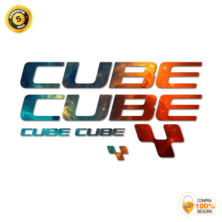 juego de adhesivos cuadro cube 6 logos galaxy