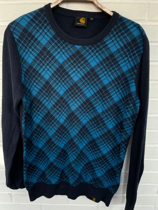Suéter azul rombos CARHARTT talla M 