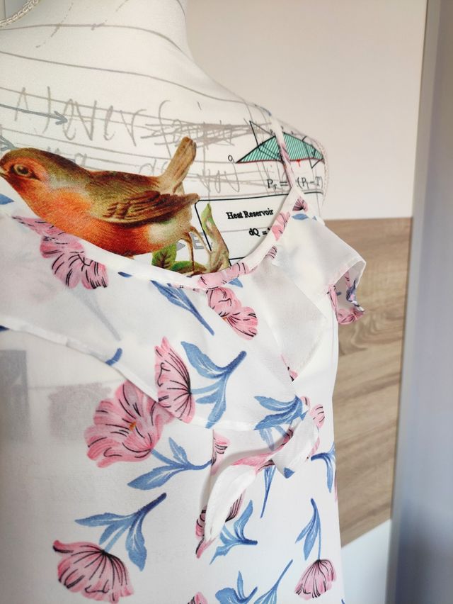 Blusa escote volantes Mulaya Talla S